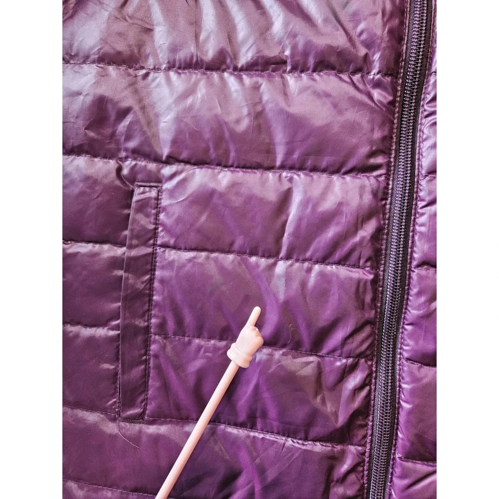 Columbia Youth M 10/12 Purple Down Puffer Jacket Kids Lightweight Quilted Winter